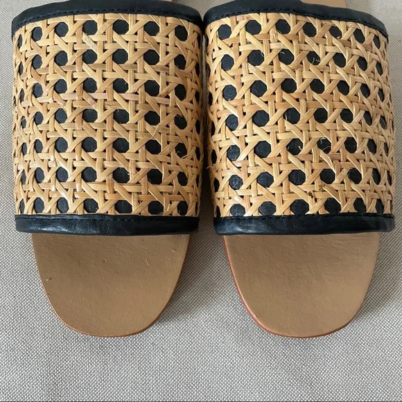 St Agni Hennie rattan slides sandals size EU 40 US 9 9.5 or 10 - Picture 3 of 9